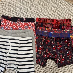 Marvel Spider-Man and Captain America Kids Underwear Set